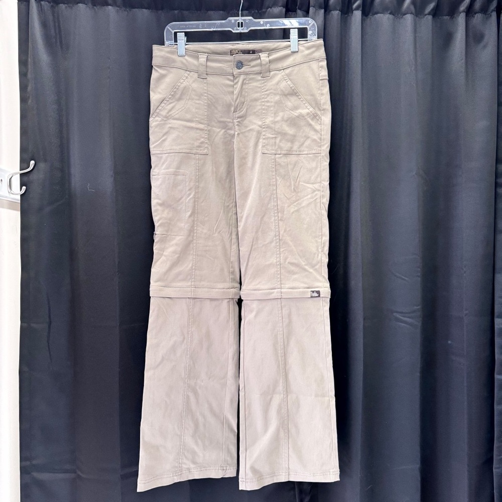 Prana Tan Regular Inseam zip off Pants